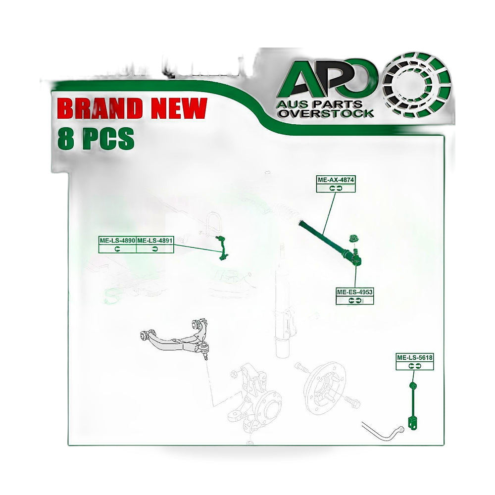 Inner Outer Tie Rod End Sway Bar Link Kit Suitable for Volkswagen Crafter 2F 2E