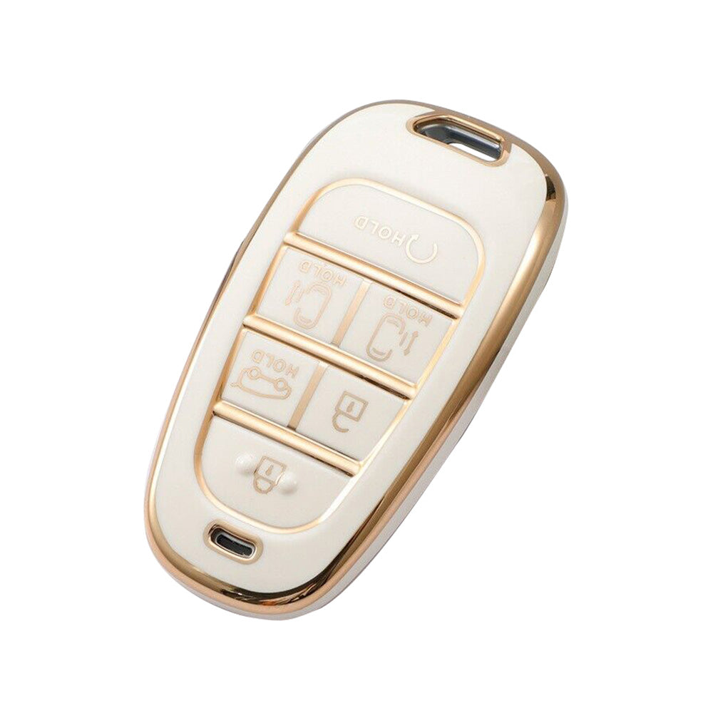 TPU 6-Button Car Remote Key Fob Cover Suitable for Hyundai Santa Fe