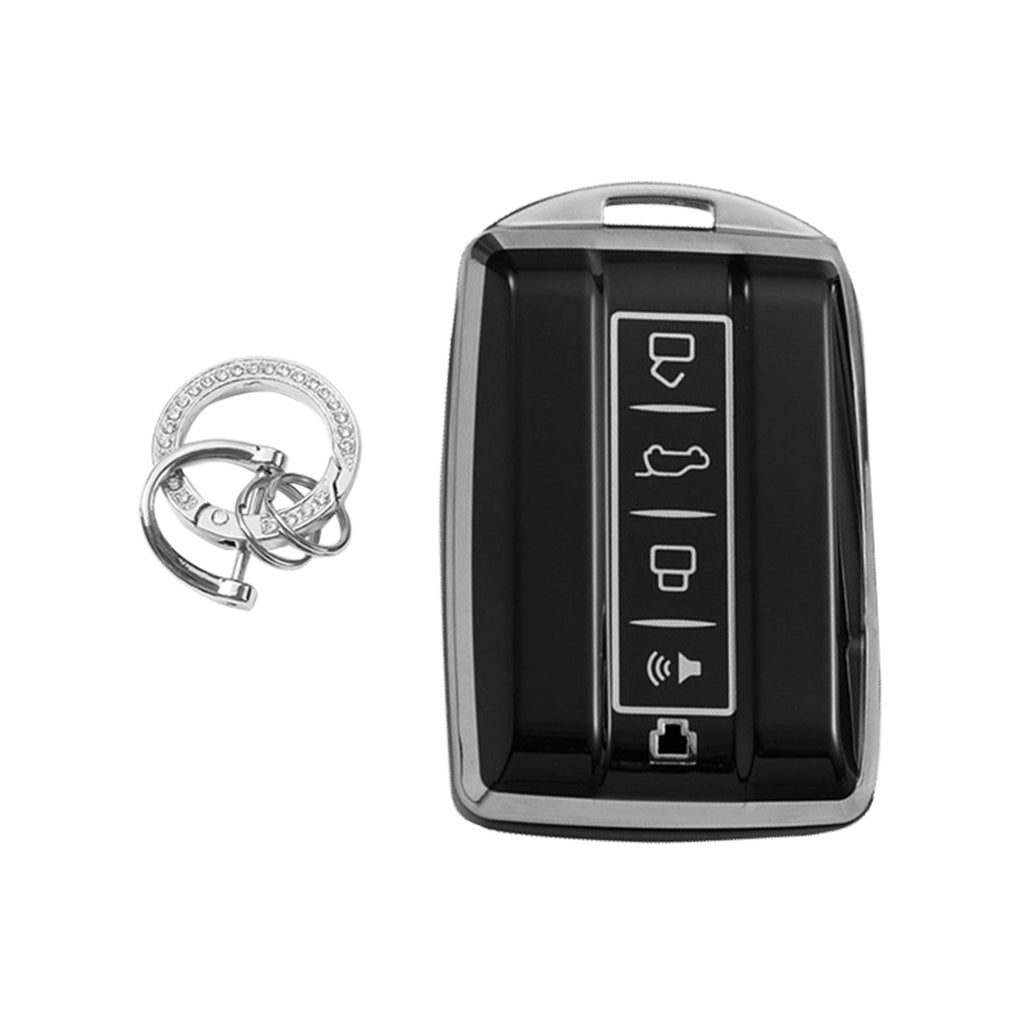 Car Remote Key Fob Case TPU Cover Suitable for Great Wall TANK 300 Black