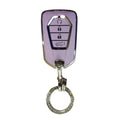 TPU Car Remote Key Fob Cover Suitable for Isuzu D-Max 4 Button Purple