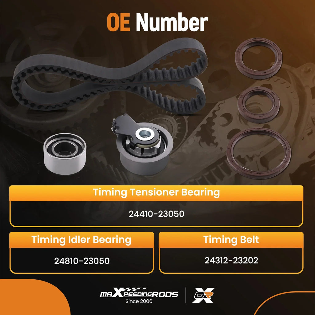 Timing Belt Kit for Hyundai Tiburon/Kia Sportage G4GC 2.0L DOHC