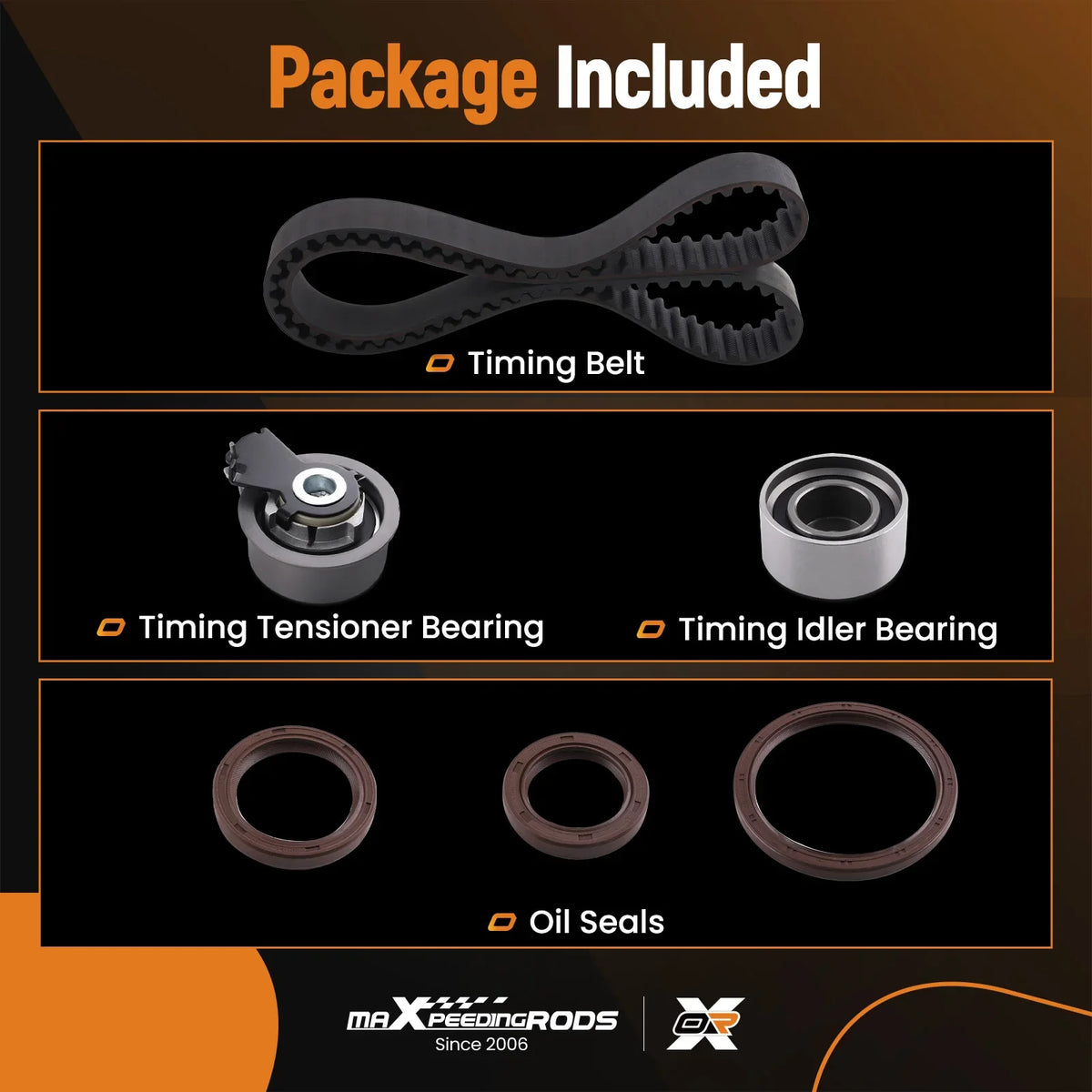Timing Belt Kit for Hyundai Tiburon/Kia Sportage G4GC 2.0L DOHC