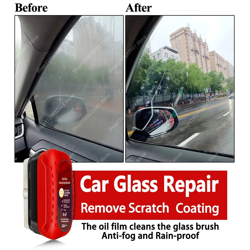 Car Glass Coating Kit | Oil Film Cleaner & Scratch Repair 120ml Pro