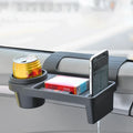 Multifunctional Car Side Door Hanging Organizer with Cup Holder Black