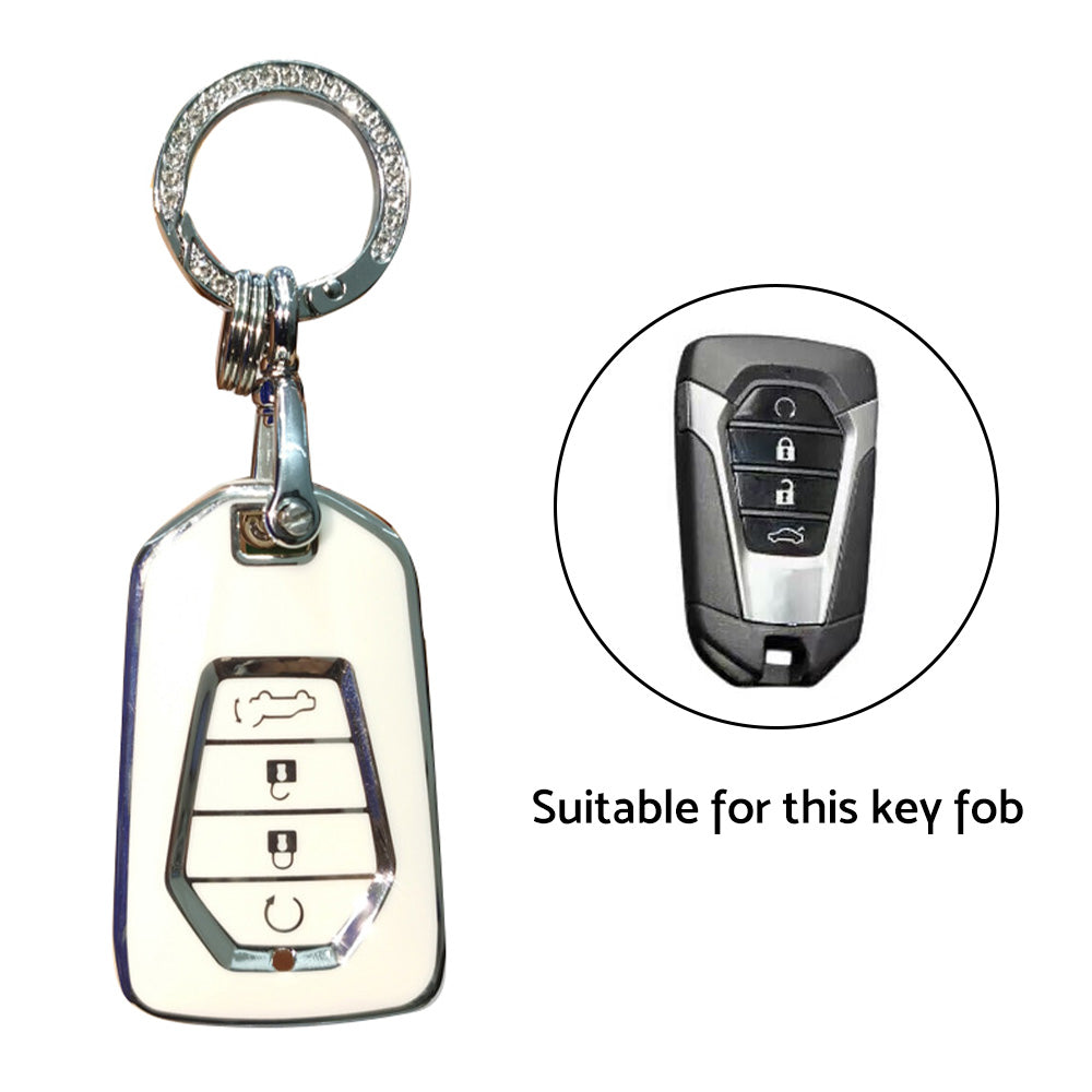 TPU 4-Button Car Remote Key Fob Cover Suitable for Isuzu D-MAX